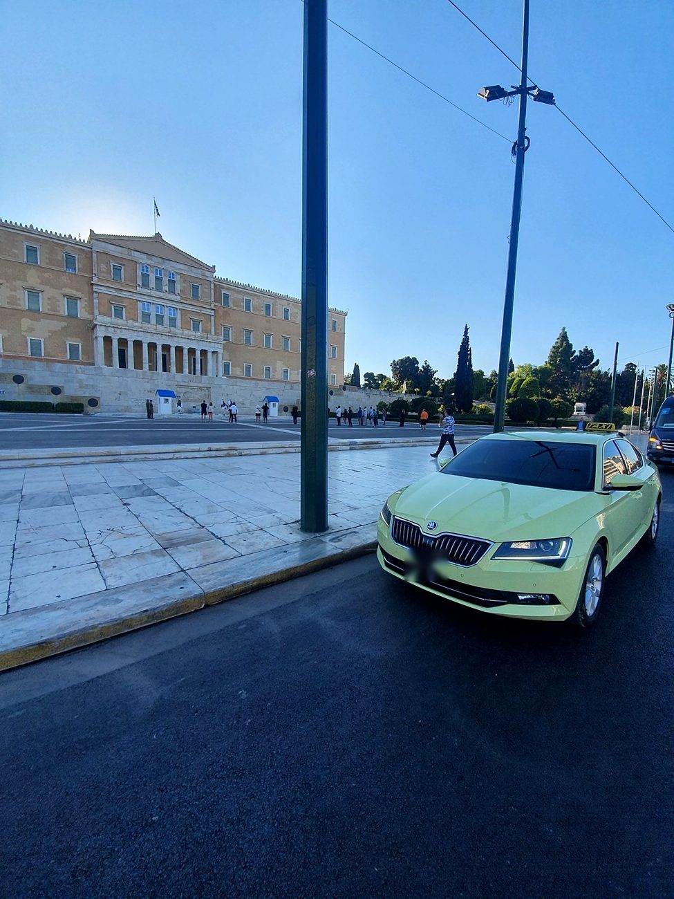Taxi at Syntagma Square